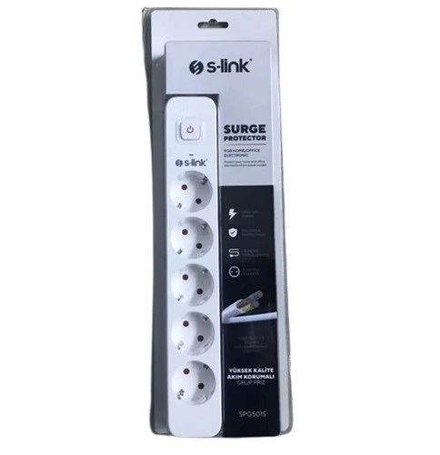S-link SPG501S 5 Gözlü Elektrik Uzadıcı