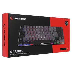 Rampage GRANITE RGB Black Gaming Keyboard