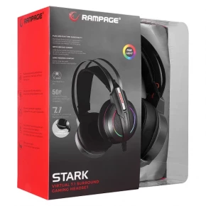 Rampage STARK RM-K6 7.1 RGB Metallic Gray Gaming Headset