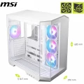 MSI Gaming  Case MAG PANO 100R PZ White Computer Case