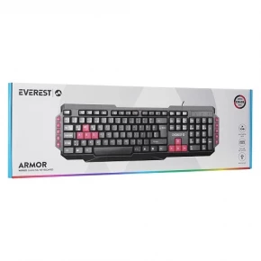 Everest KB-G7 Black Wired Multimedia Keyboard
