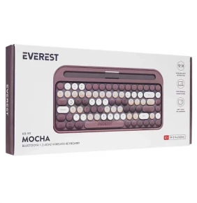 Everest KB-99 Mocha Bluetooth Keyboard