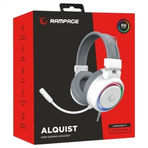 Rampage Alquist SN-R10 White RGB Gaming Headphone