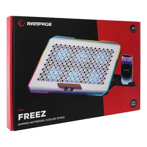 Rampage S48 FREEZ Silver Laptop Cooling Stand