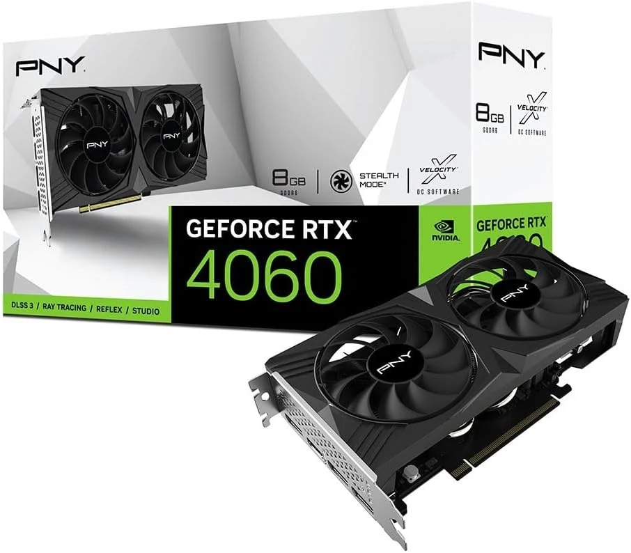 PNY GeForce RTX™ 4060 8GB Verto™ Dual Fan