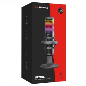 Rampage Bemol RGB Shock Mount Black Gaming Microphone