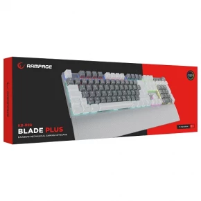 Rampage BLADE PLUS KB-R28 Grey/White Gaming Keyboard (Red Switch)