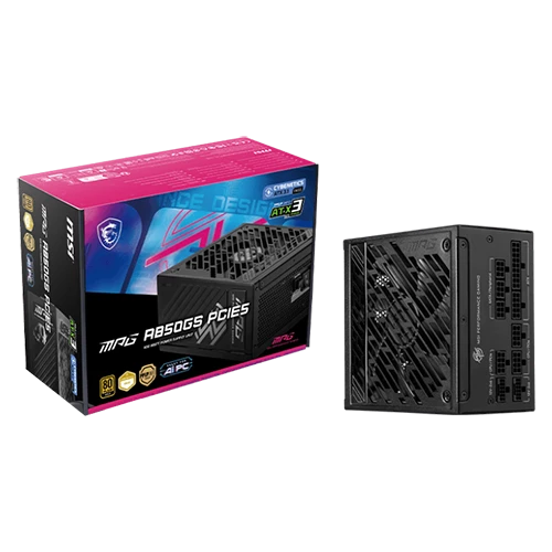 MSI MPG A850GS 850W 80 PLUS® Gold Full Modullar Power Supply