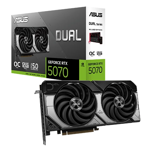 ASUS Dual GeForce RTX™ 5070 12GB (8GB | 192bit)