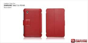 Icarer Genuine Leather Case for Samsung Galaxy TAB II 7.0 P3100 (ICL-004R) Красный цвет