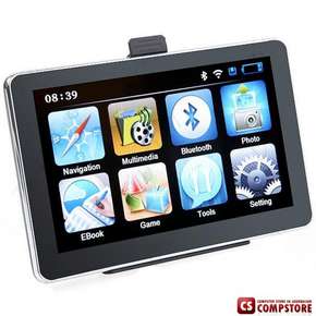 GPS навигатор 7.0" TFT LCD Touch WIN CE 5.0 Car GPS Navigation (Bluetooth/ Music/ Movie/ eBook/ Calculator/ 4GB TF)