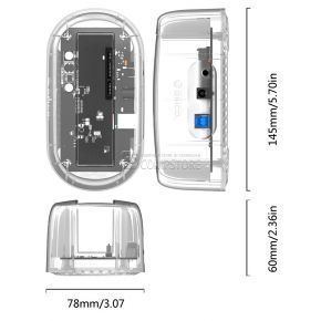 Orico  2.5 / 3.5 inch Transparent USB3.0 Hard Drive Dock (6139U3)