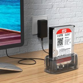 Orico  2.5 / 3.5 inch Transparent USB3.0 Hard Drive Dock (6139U3)