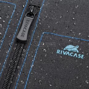 RivaCase 7560 Black Canvas Laptop Bagpack Alpendorf Series 15,6-inch