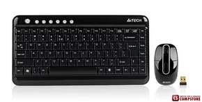 Беспроводная клавиатура и мышка A4Tech 7600N  V-Track Wireless Desktop (US/Rus/Aze Layout)