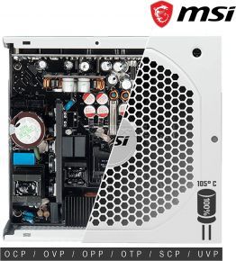 MSI MPG A750GF White 750W 80 PLUS® Gold Full Modullar Power Supply