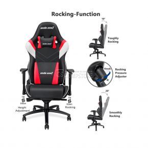 Anda Seat Assassin King Red Gaming Chair (AD4XL-03-BWR-PV)