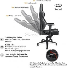 Anda Seat E-Sport Spirit King Series Gaming Chair (AD4XL-05-BG-PV)