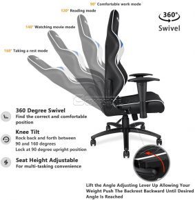 Anda Seat Eagle Series Blue Gaming Chair (AD3-01-BS-PV)