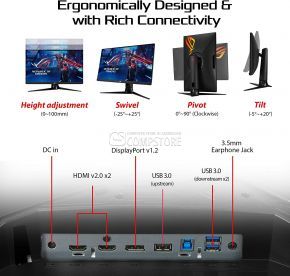 ASUS ROG Strix XG27AQ 27-inch 170 Hz Gaming Monitor (90LM06U0-B01370)
