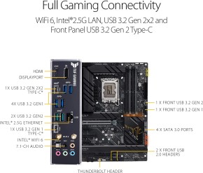 ASUS TUF Gaming Z690 PLUS WIFI D4 Mainboard