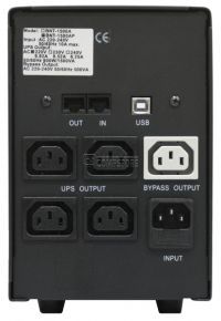 UPS Powercom Black Knight Pro 1000 VA BACK  BNT-1000AP (RS232 | TEL/FAX | COM | AVR)