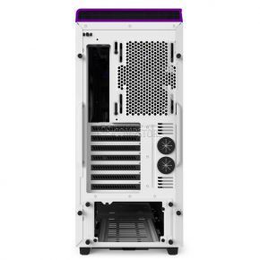 NZXT H440  White/Purple Windowed Mid Tower Gaming Case (CA-H442W-W2)