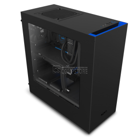 NZXT S340 BLACK/BLUE Mid Tower Gaming Case (CA-S340MB-GB)