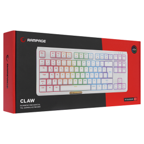 Rampage CLAW White Mechanical Gaming Keyboard