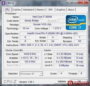 Intel® Core™ i7-2600 Processor  (8M Cache, 3.40 GHz)