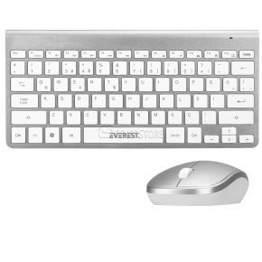 Everest Elite Silver KB-BT72 Bluetooth Keyboard & Mouse