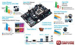 Gigabyte GA-H81M-S1 (Intel® H81 Chipset / LGA1150) Mainboard