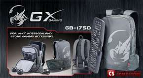Рюкзак Genius GX-Gaming GB-1750  Backpack (17" Черный, Серый, Красный)
