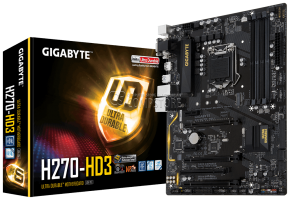 Mainboard Gigabyte GA-H270-HD3 (1151 | DDR4 | DVI | USB 3.1 | M2 | HDMI | CrossFire)