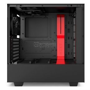 NZXT H500 ATX Black/RED Computer Case (CA-H500W-BR)
