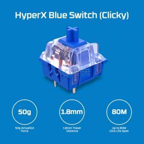 HyperX Alloy Origins Mechanical Gaming Keyboard (Blue Switch)