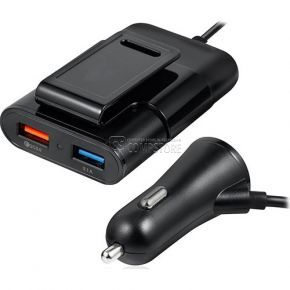 Hytech HY-XQ70 7A Fast Car Charger Extendable To Rear Seat