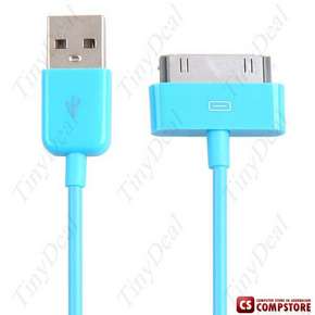 Dock Connector to USB Male Power & Data Sync Cable for Apple 4G 3G 3GS iPod Classic Nano Touch iPad