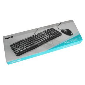 Rapoo X120 Pro Wired Keyboard Mouse Combo