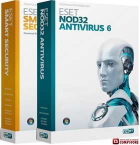 ESET NOD32 Антивирус VI версия 3 ПК 1 Год (Abby Lingvo на 1 год в подарок)