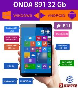 ONDA V891 (Windows & Android) Quad Core. 2 GB RAM