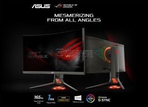 ASUS ROG Swift PQ27VQ Gaming Monitor 27-inch 2K Curved Gaming Monitor (QHD | HDMI | 1ms | 165Hz | GameFast | G-Sync™)