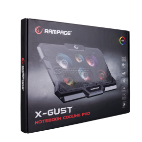 Rampage AD-RC10 X-GUST Black Gaming Cooling Pad