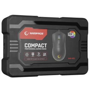 Rampage Compact SMX-R21 Black Gaming Mouse