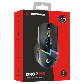 Rampage DROP M3 Black Wireless Gaming Mouse