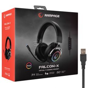 Rampage Falcon-X 7.1 RGB Gaming Headphone