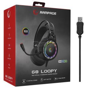Rampage G8 Loopy RGB 7.1 Gaming Headphone