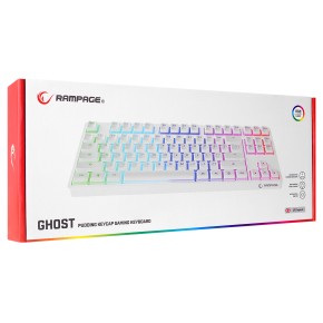 Rampage GHOST KB-R136 White Gaming Keyboard