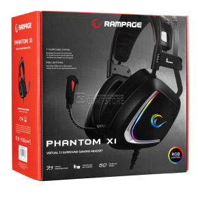 Rampage Phantom X1 7.1 RGB Gaming Headphone
