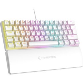 Rampage Plower K60 White Gaming Keyboard